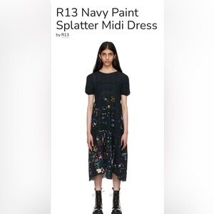 R13 PERFECT CONDITION Italian fabric lightweight dress
